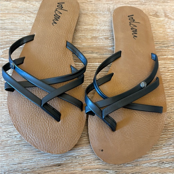 VOLCOM New School II Womens Thong Flip Flops, new, size 5 new - Picture 9 of 13
